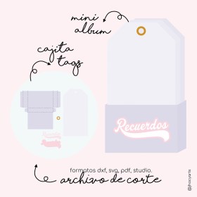 archivo de corte mini album tag